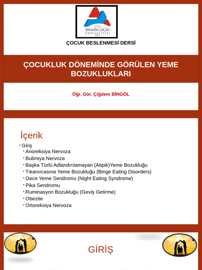 Yeme Bozukluklari | PDF