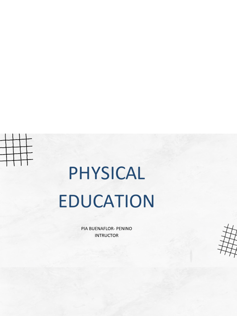 Week 02 Legal Basis of Physical Education | PDF