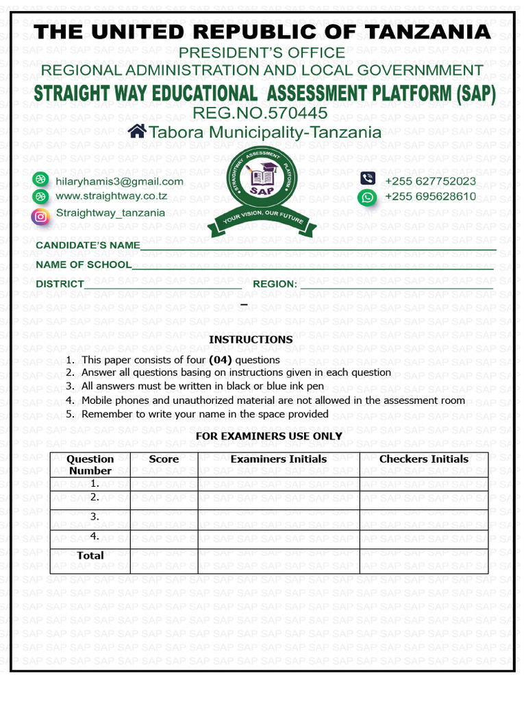 Second Sap SST Iv-July | PDF