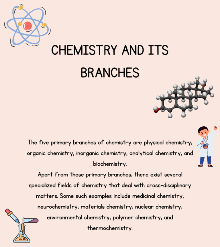 THE 5 MAIN BRANCHES OF CHEMISTRY visual data 6