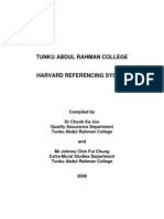 Harvard Referencing System TARC
