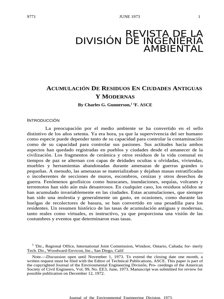 Acumulación de Residuos en Ciudades Antiguas y Modernas | PDF ...