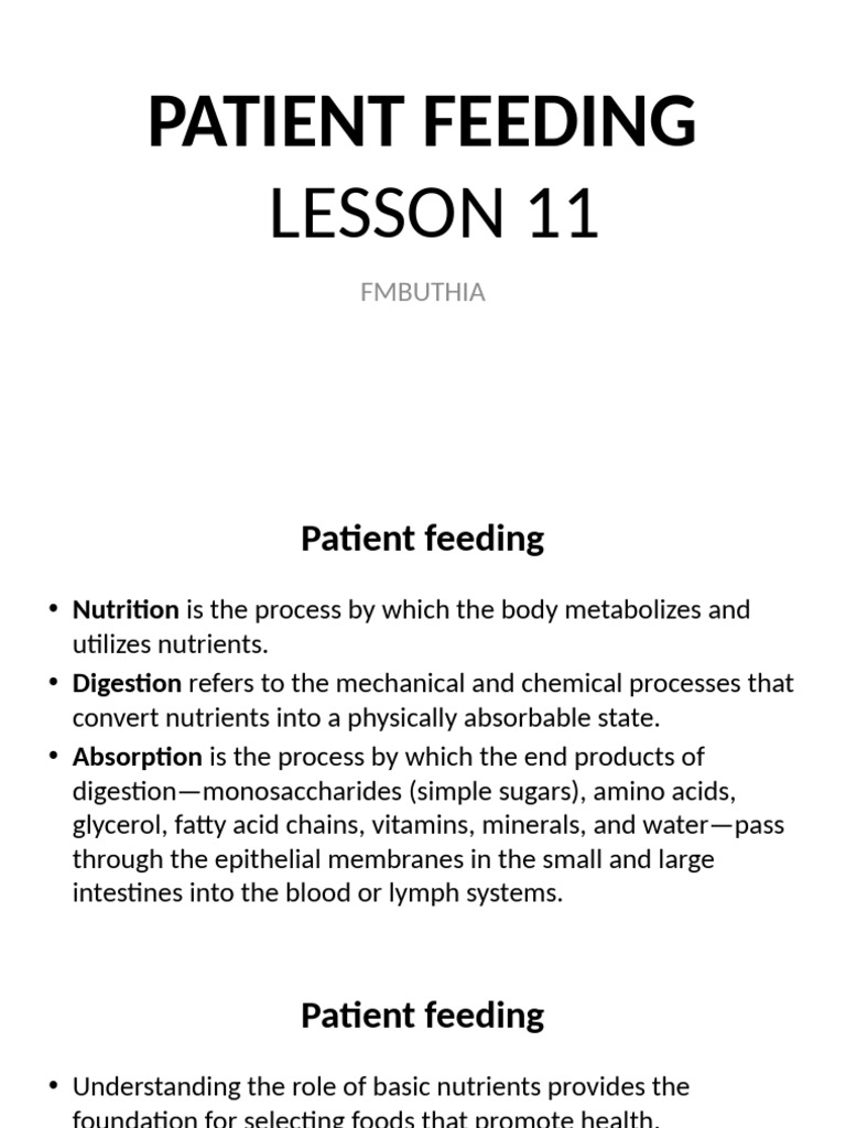 Patient Feeding Pdf
