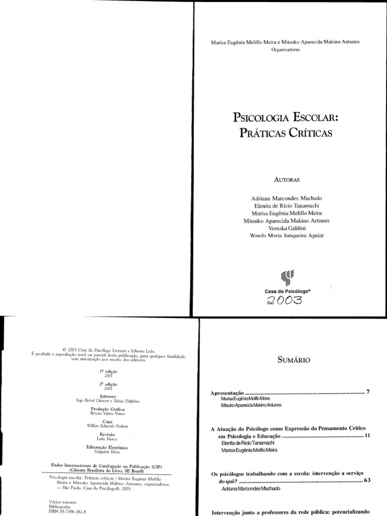 Machado Psi Co Logos Na Escola | PDF