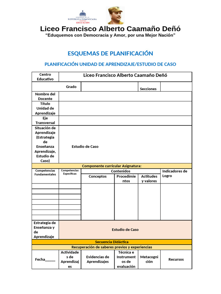 Planificación Educativa Integral | PDF | Evaluación | Aprendizaje