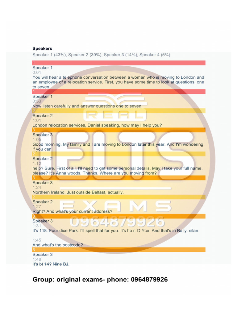 Test 7 - Transcripts | PDF
