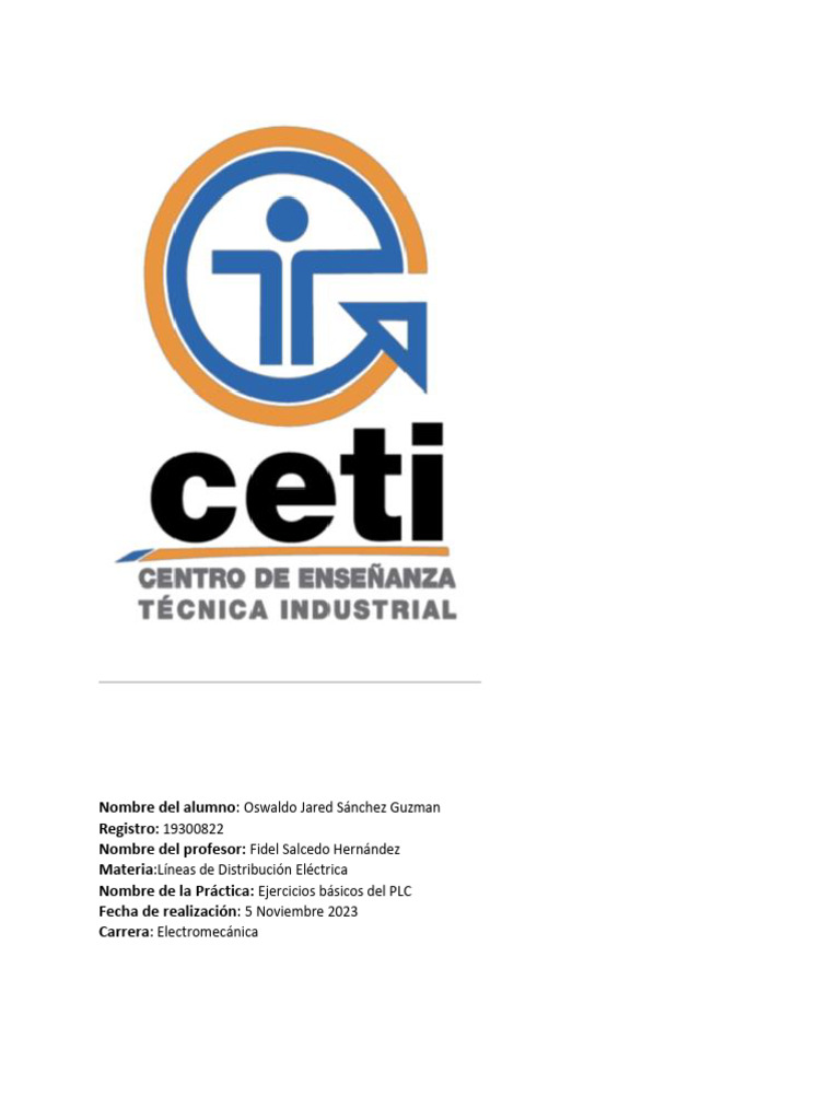 Ejercicios Basicos Del Plc Pdf