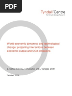 Download World economic dynamics and technological change projecting interactions between economic output and CO2 emissions by Tyndall Centre for Climate Change Research SN7601435 doc pdf