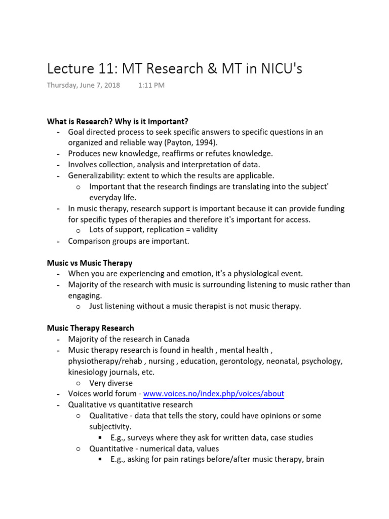 11.3 Music 2MT3 Lecture | PDF