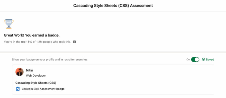 Linkedin Badge | PDF