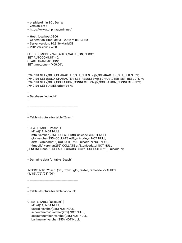 Script sql-1 | PDF