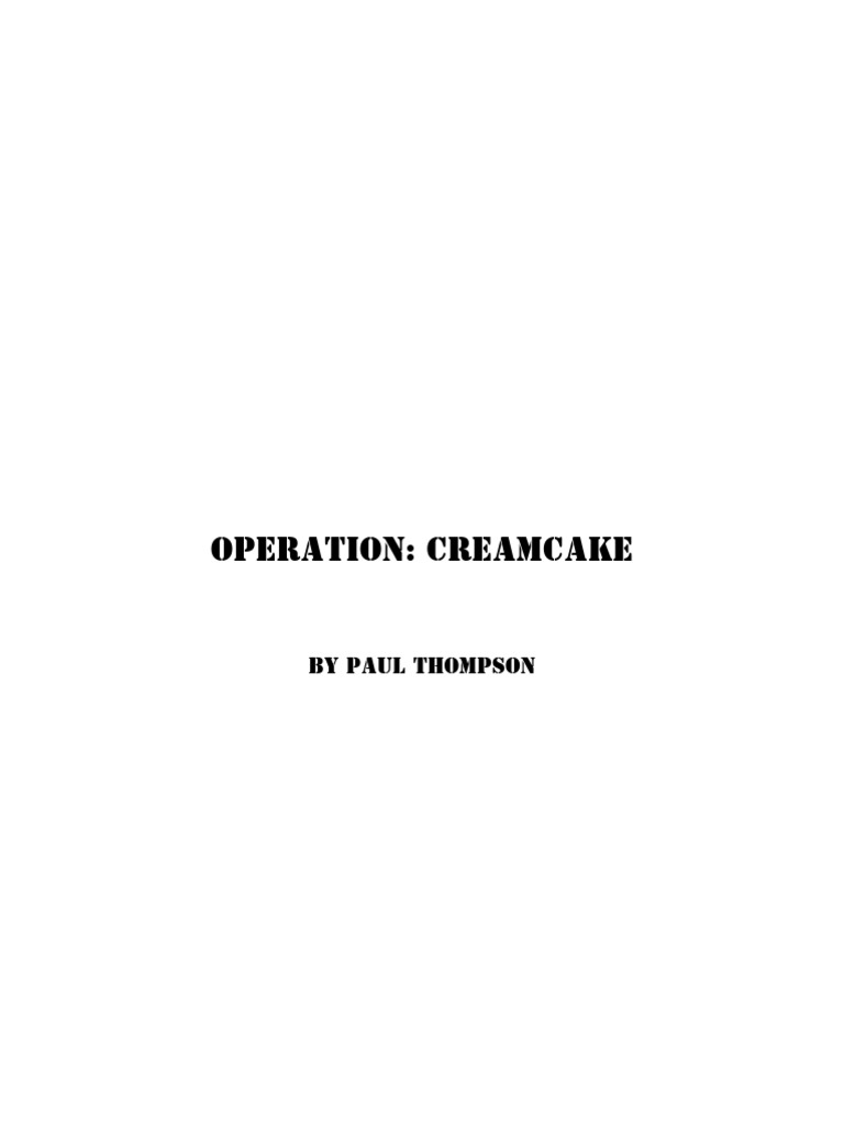 Top Secret S.I. - Operation Creamcake | PDF