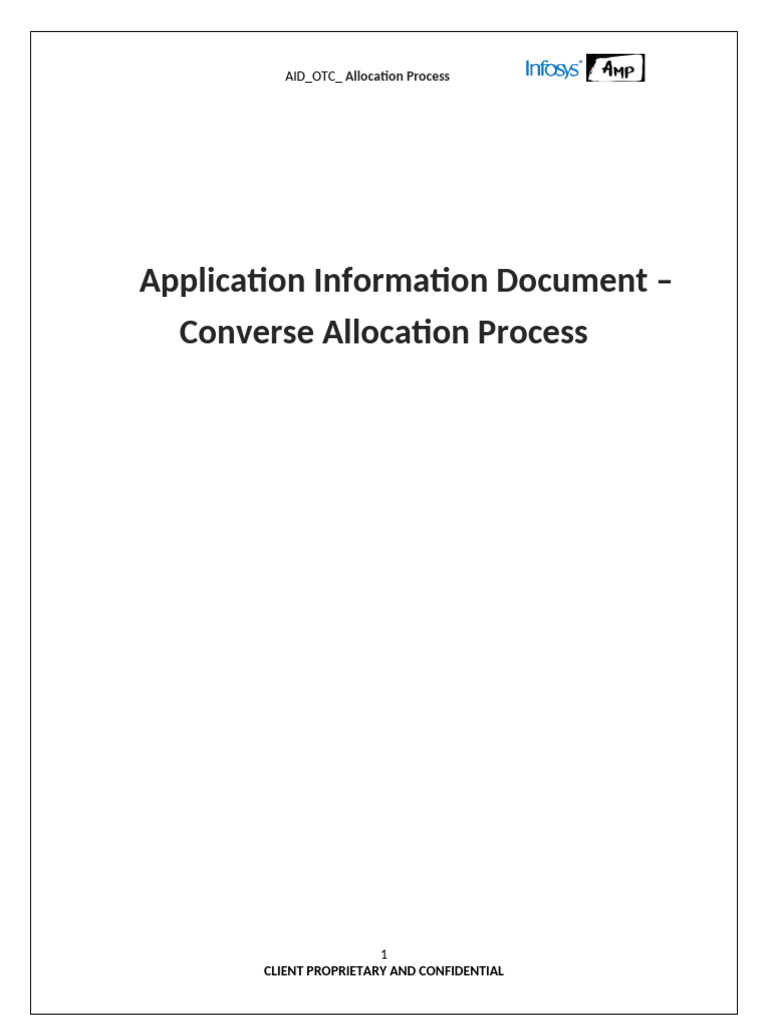 AID OTC Allocation Process | PDF | Sales | Stocks