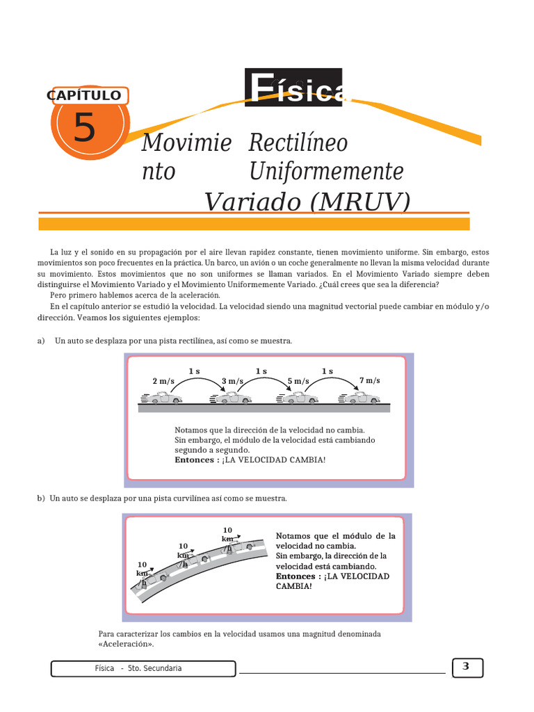 Mruv - Fisica | PDF