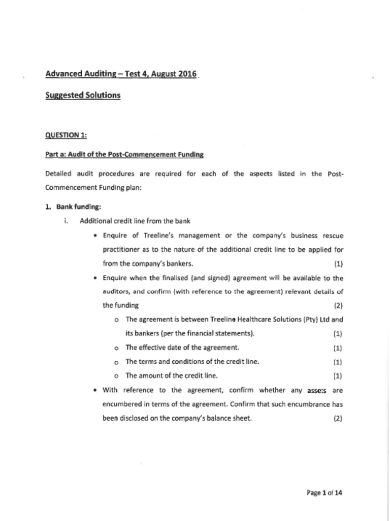 2016 Test 4 Solutions | PDF