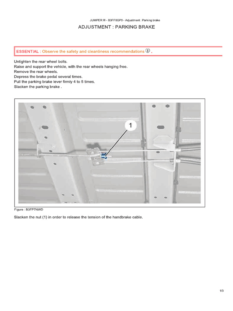 Adjust Parking Brake Pdf