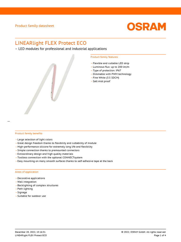 LINEARlight FLEX Protect ECO Overview | PDF | Electrical Engineering ...