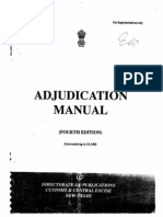 Central Excise Adjudication Manual
