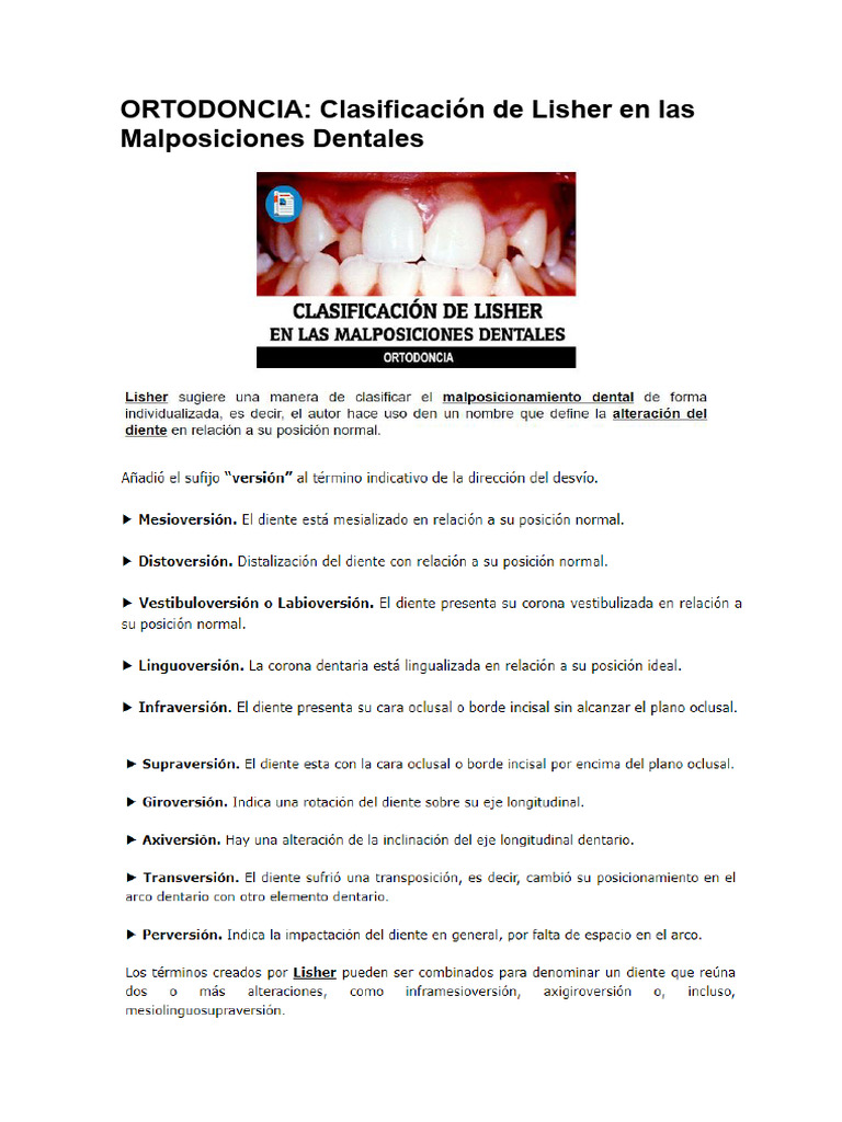 Clasificaciã N de Lisher | PDF