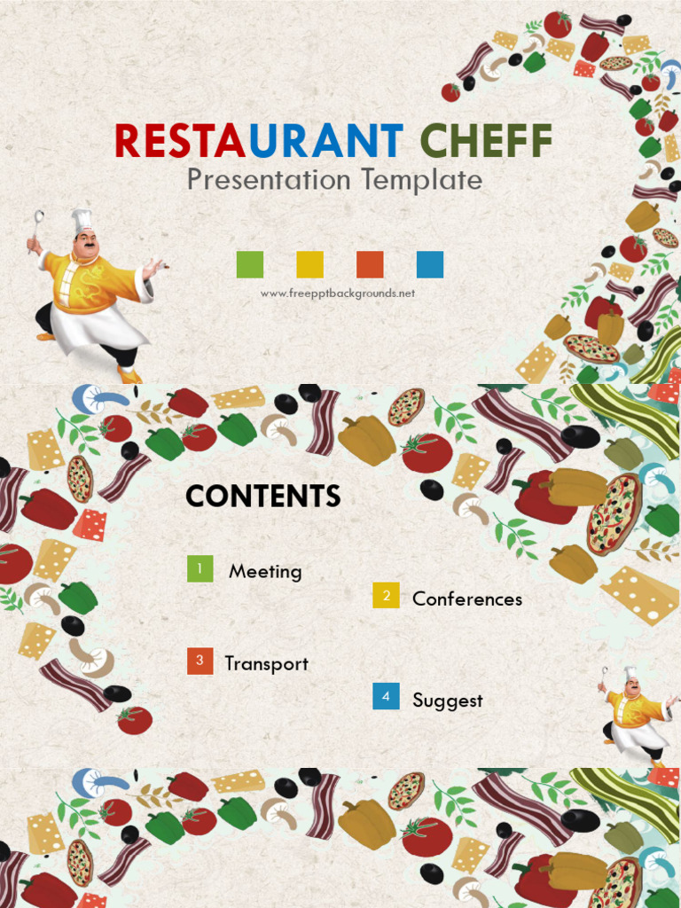 Restaurant Cheff Powerpoint Template | PDF | Career & Growth | Art