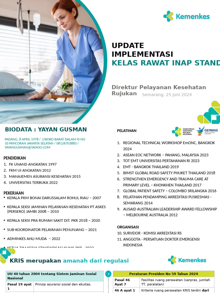 Implementasi Kelas Rawat Inap Standar | PDF