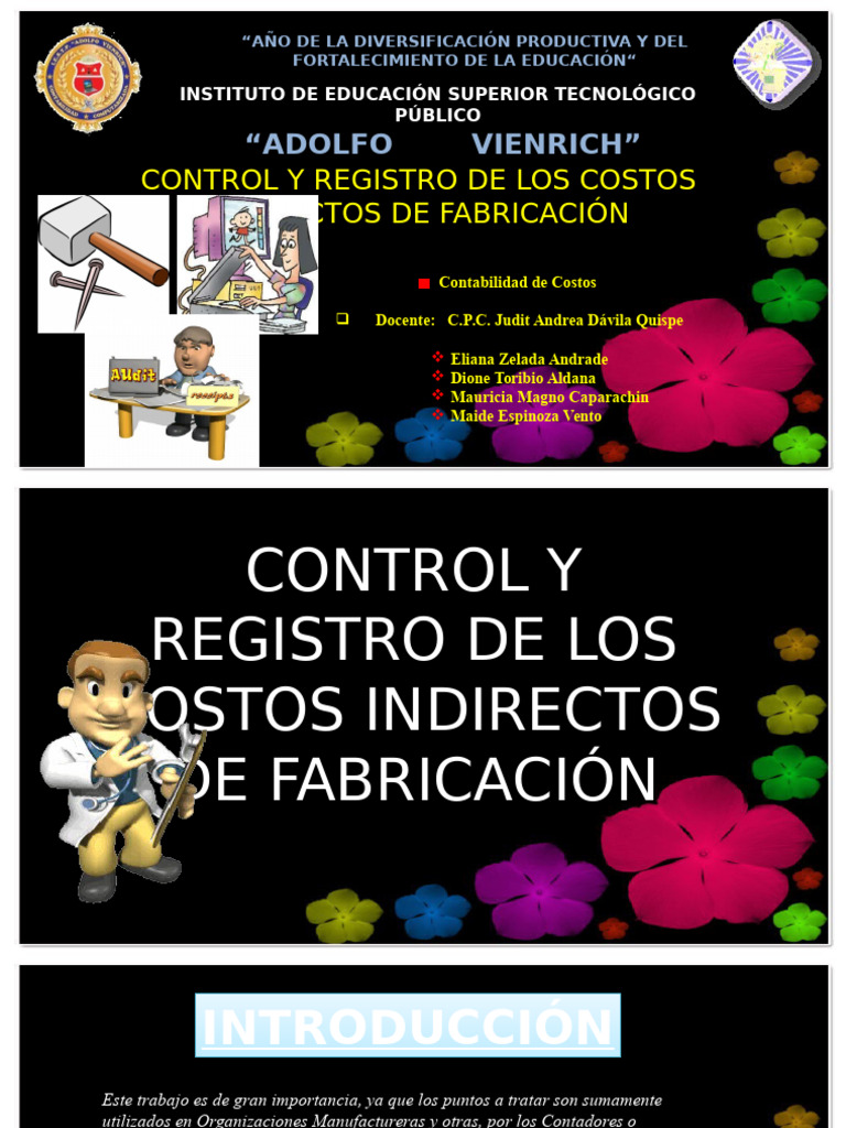 Control y Registros de Los Costos Indirectos de Fabricacion | PDF