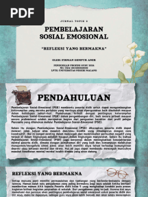 Jurnal Modul 2 Pembelajaran Sosial Emosional
