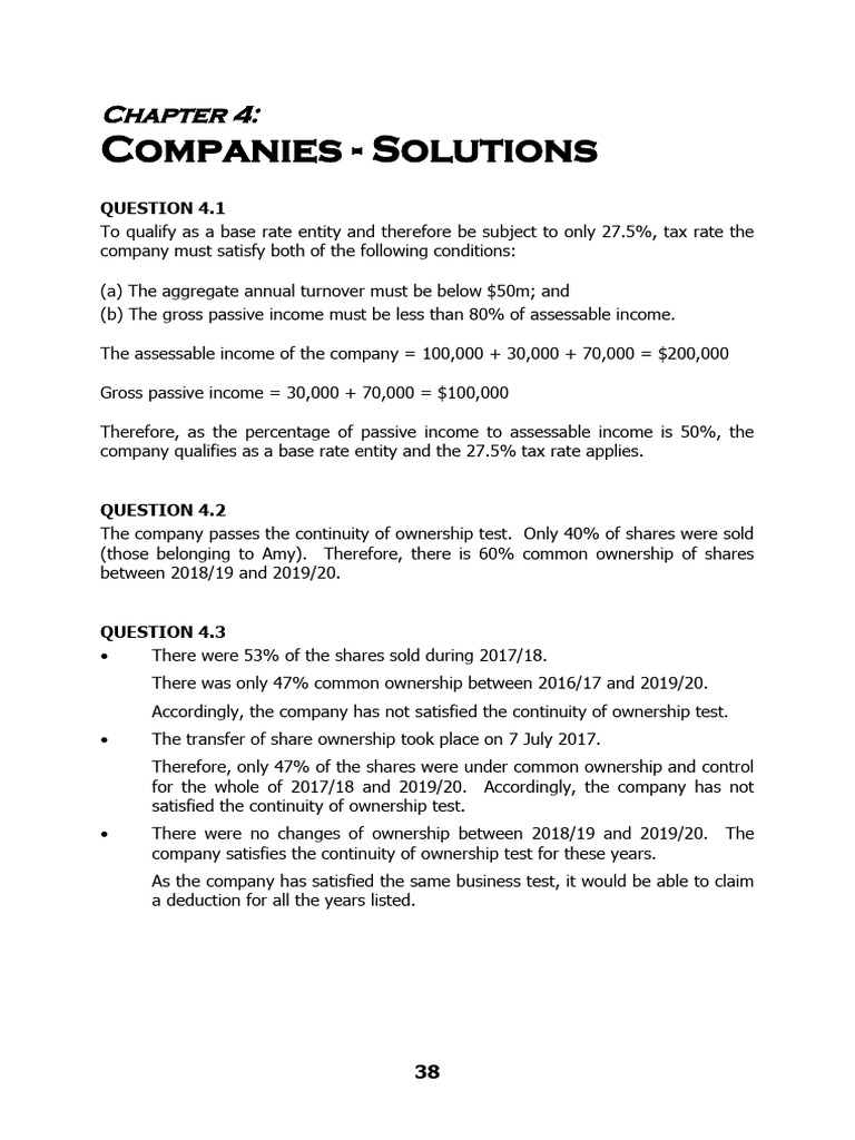 Topic 4 Companies 2020 | PDF