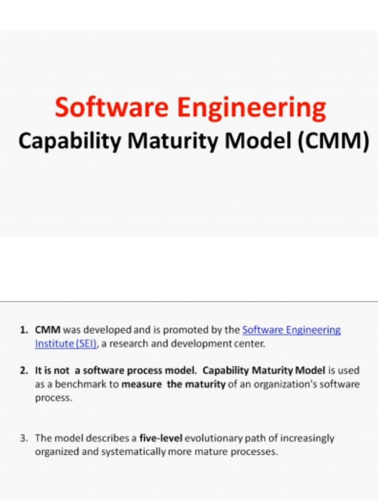 Software Engineering CMM | PDF