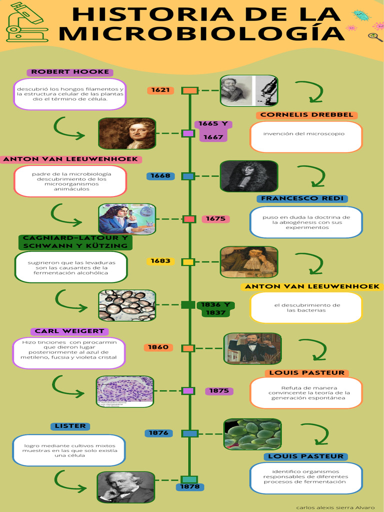 Linea Del Tiempo de La Historia de La Microbiologia | PDF