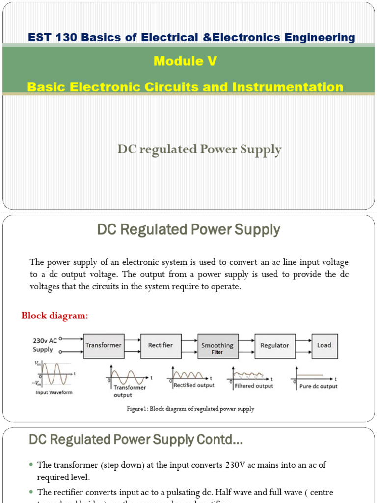 9-DC Regulated Power Supply | PDF