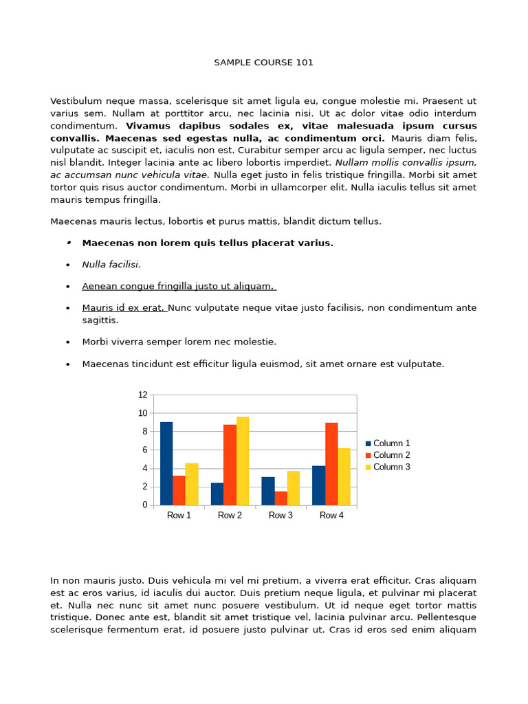 Sample Course Overview | PDF