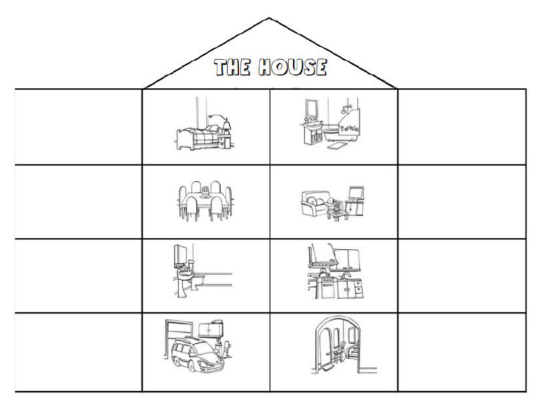 Rooms in The House Worksheet | PDF