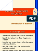 Ch9 - Improving Productivity and Quality