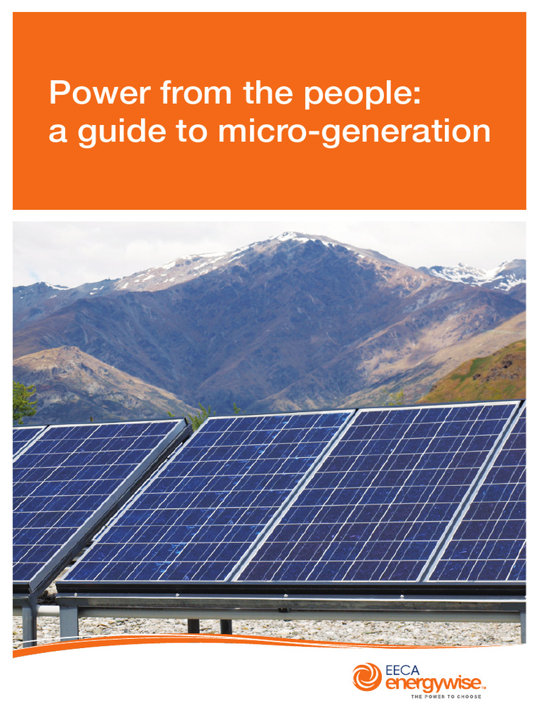Electricity Microgeneration Guide Nov2010 | PDF