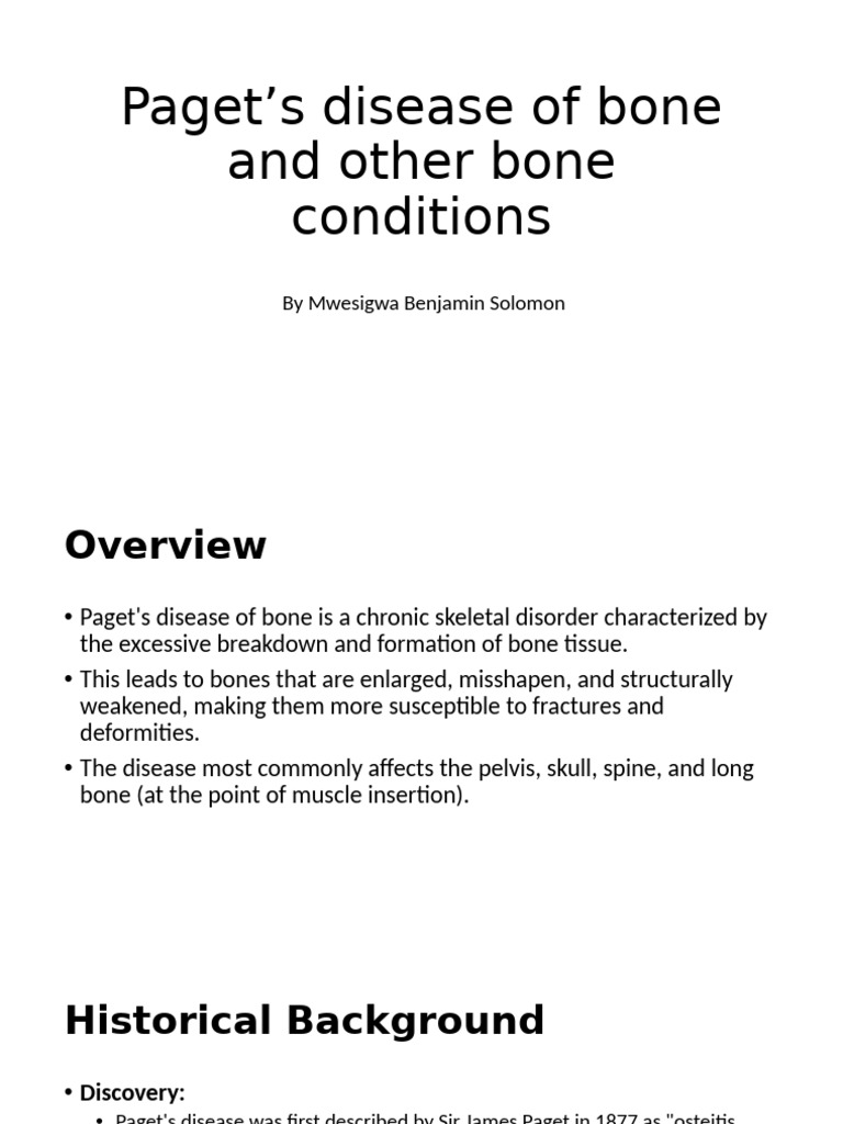 Paget's Disease of Bone and Other Bone Conditions | PDF