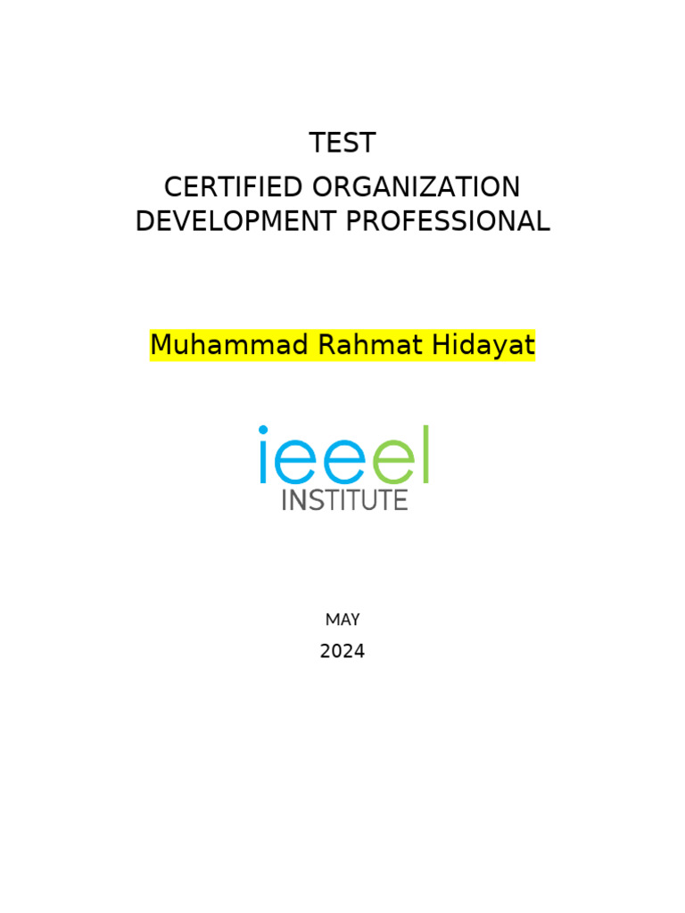Competency Test CODP | PDF