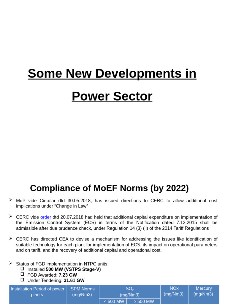 Power Sector Developments | PDF | Renewable Energy | Energy Economics