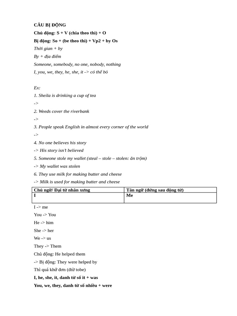 BT Cau Bi Dong | PDF