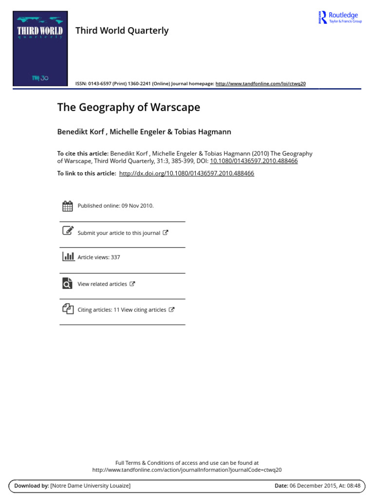 Geography of Warscape | PDF
