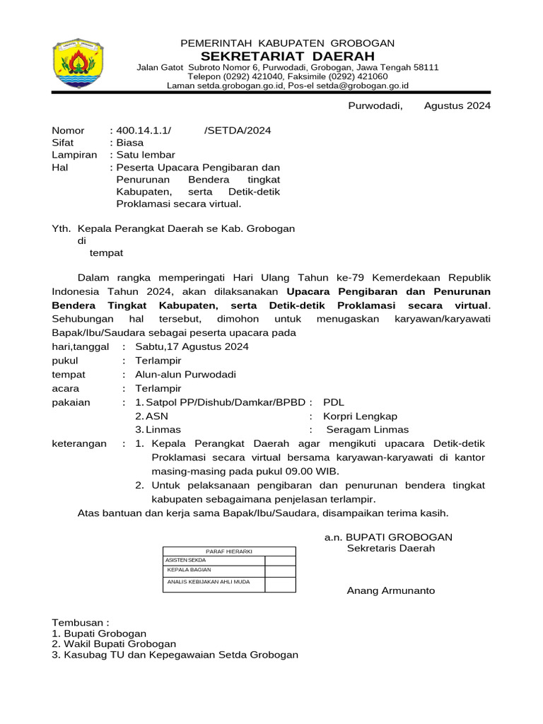 Undangan peserta upacara gabung pdf