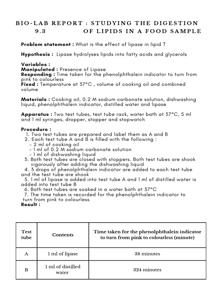 9 3 studying the digestion of lipids in a food sample pdf