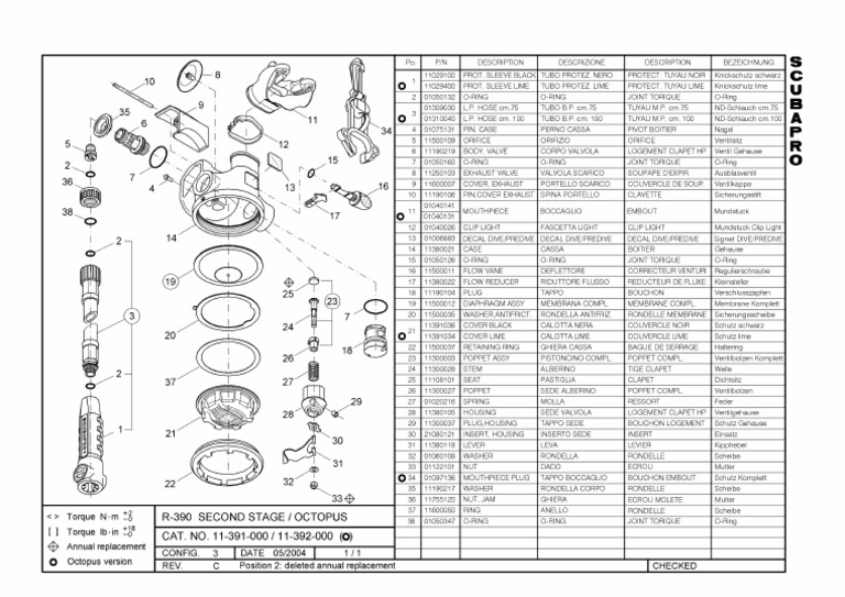 ScubaPro R390 Rev C | PDF
