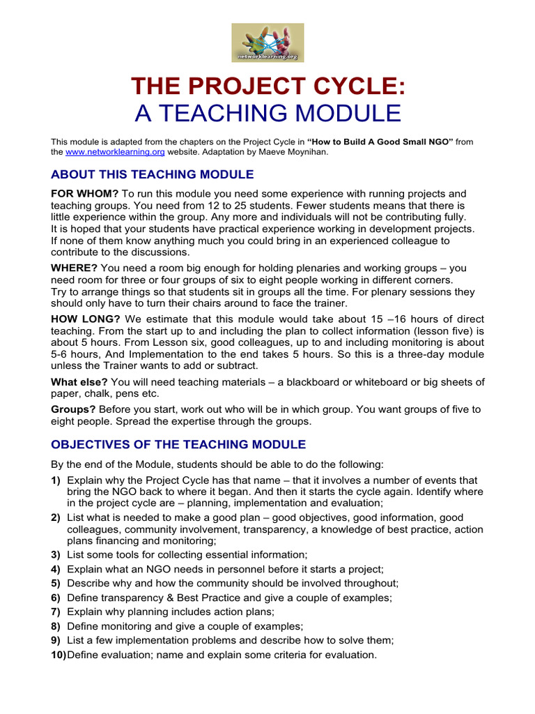 Project Cycle | PDF