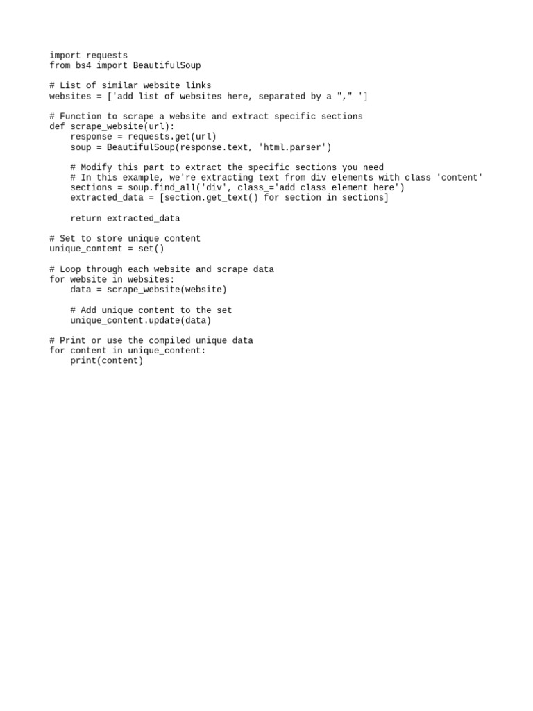 Web scraper pdf