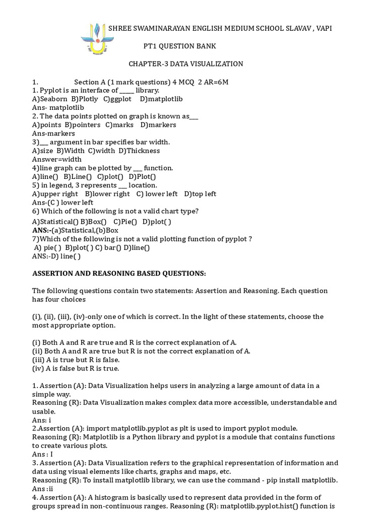 Chapter 3 Question Bank-Std12 | PDF