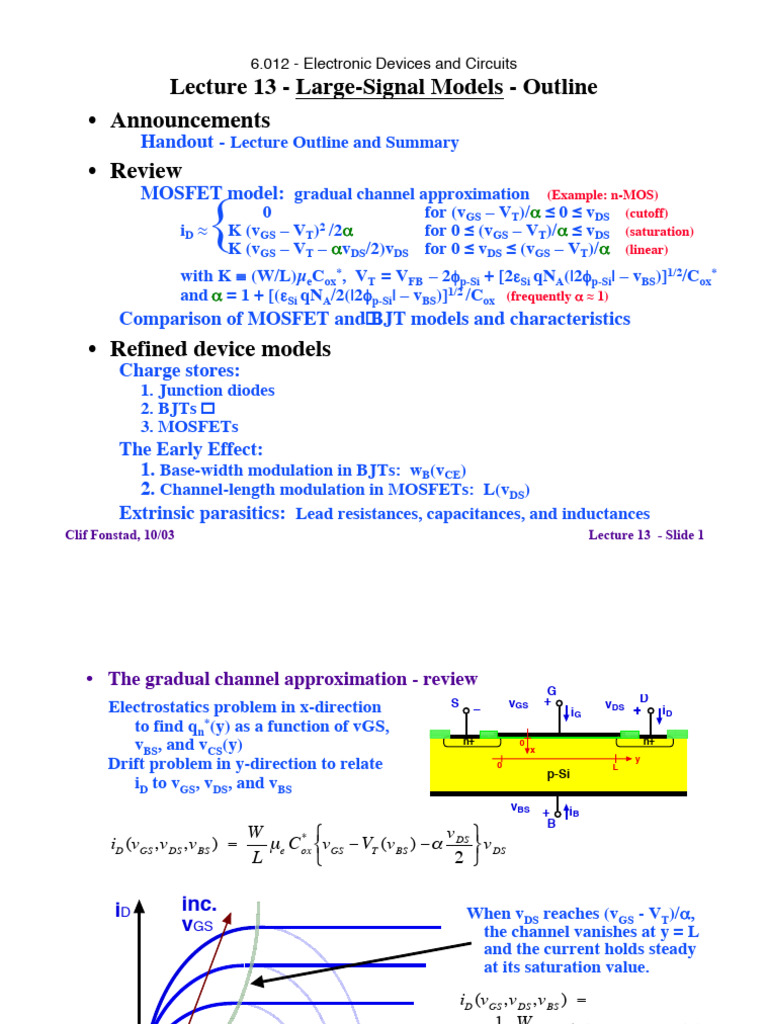 Largesignal Mos | PDF