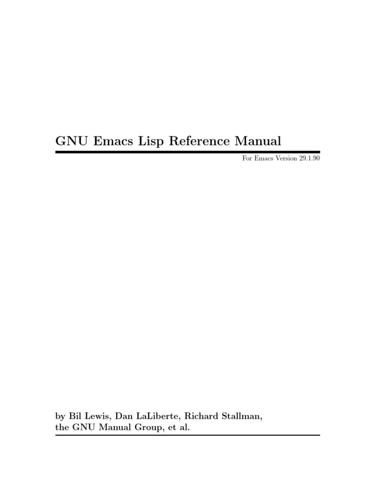 Elisp | PDF
