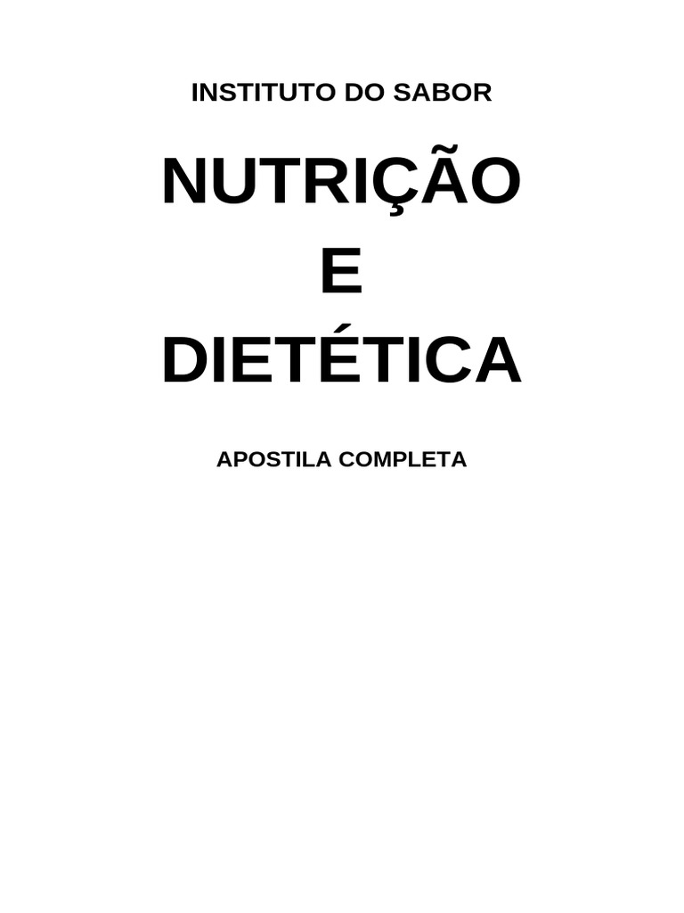 Nutri o e dieta pdf
