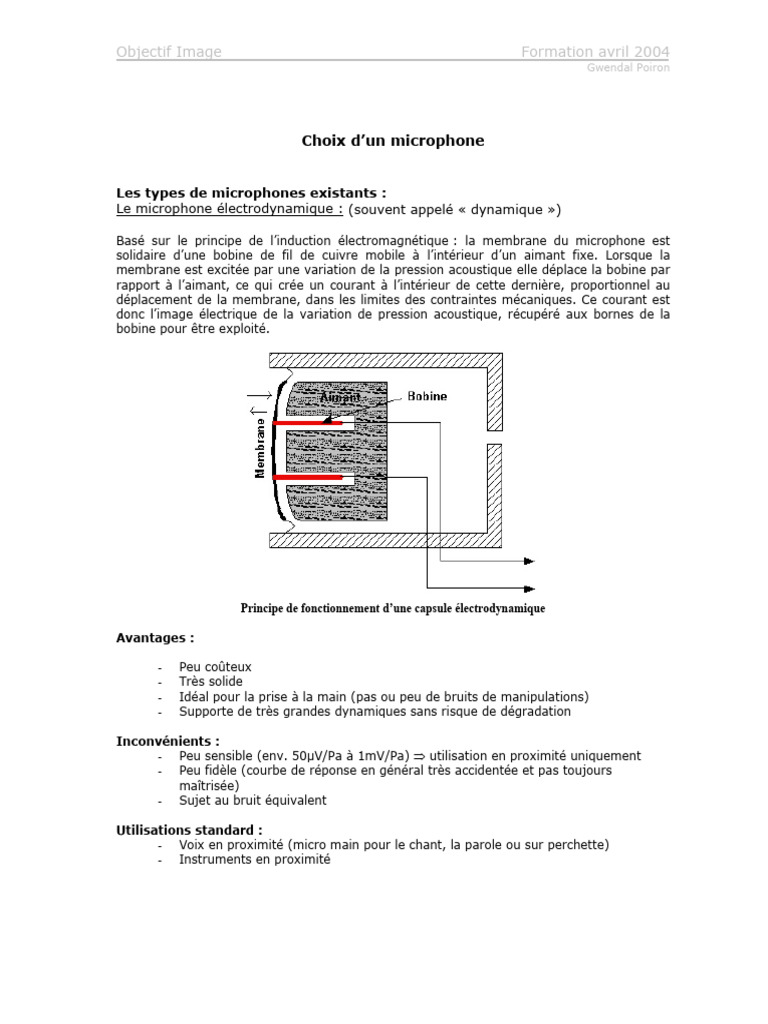 Microphones | PDF